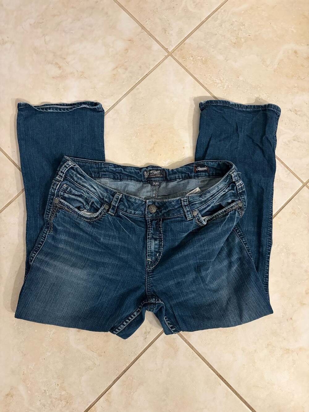 2000s Mens Silver Jeans Co. Suki Mid Slim Bootcut Jeans Size 20/31